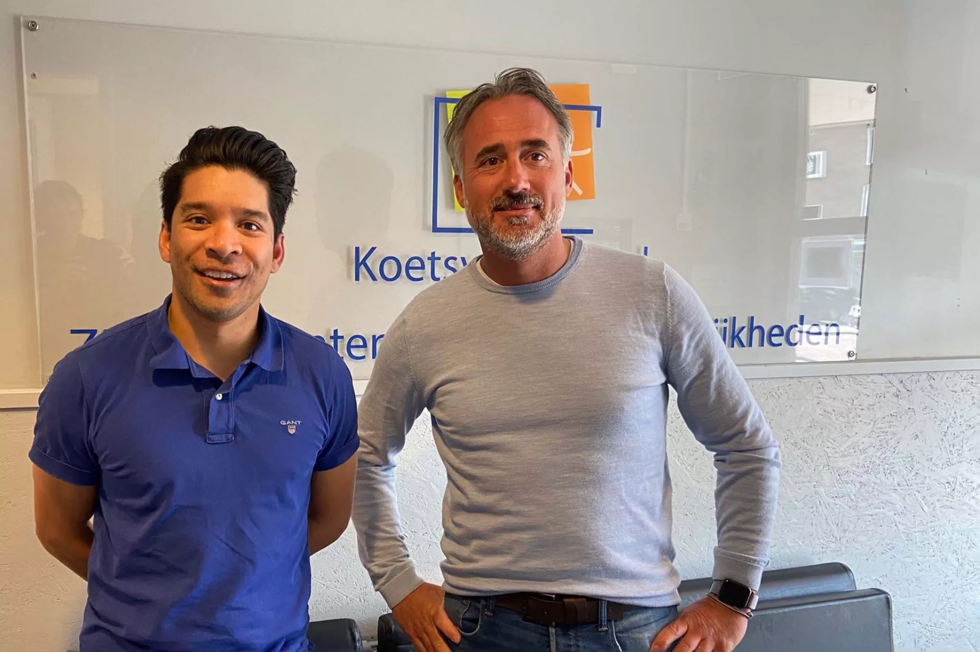 Mark Picauly en Bart Moerman van de Koetsveldschool