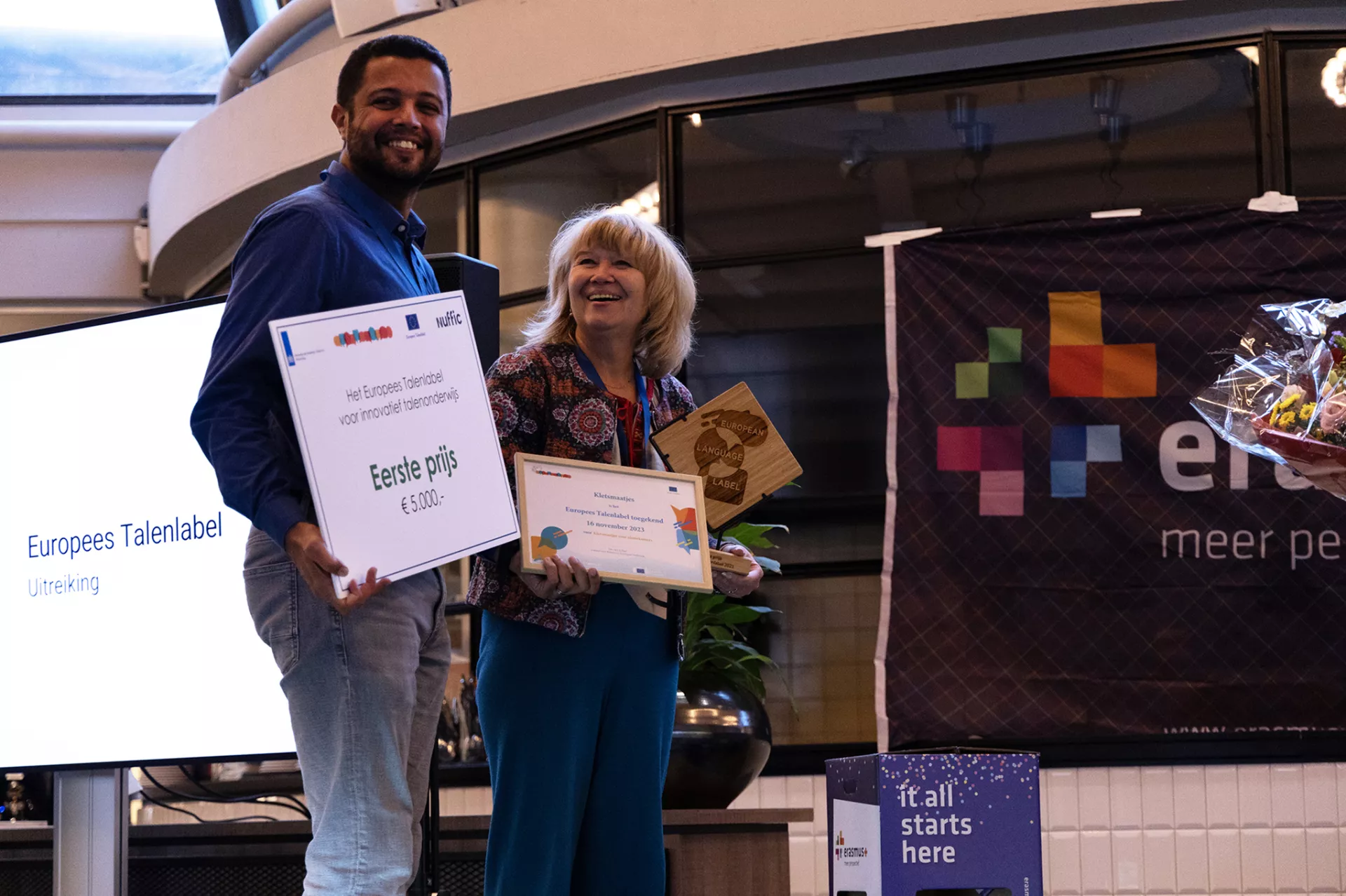 Iryna van Delft en Mazen Ba-Baeer van Kletsmaatjes