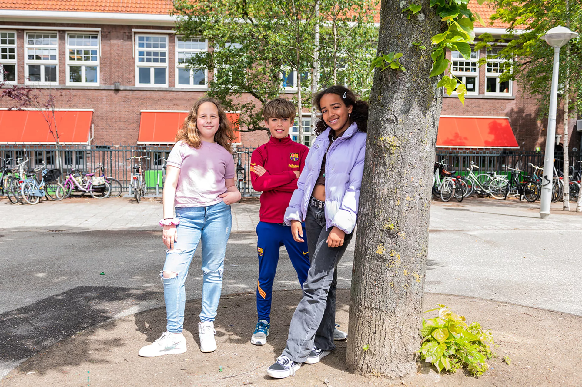 leerlingen van de Visserschool in Amsterdam