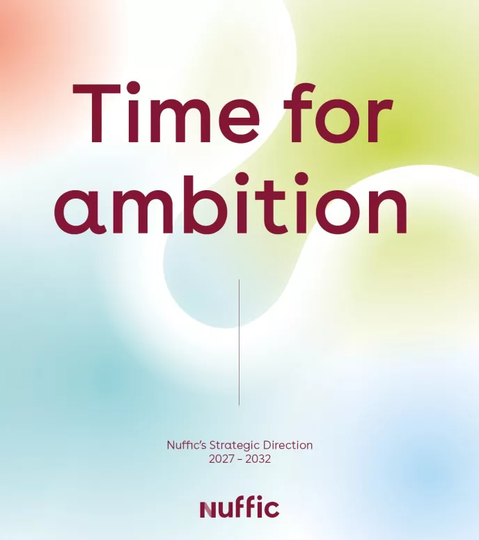 Cover Nuffic strategy document_Time for ambition 2027-2032
