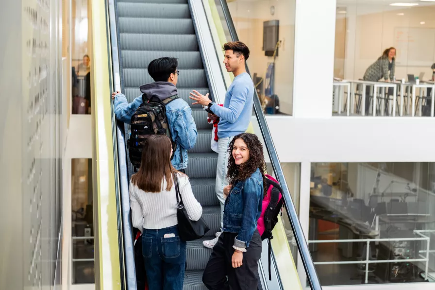 Studenten aan de Hogeschool Utrecht 