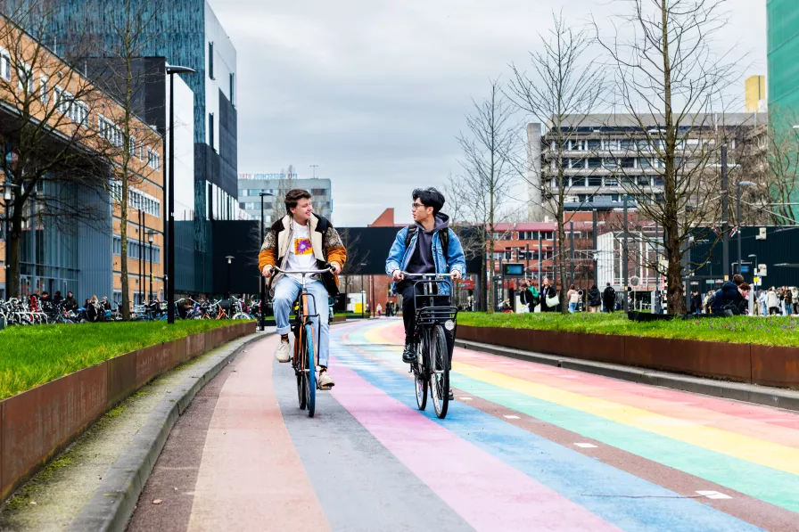 Studenten aan de Hogeschool Utrecht 