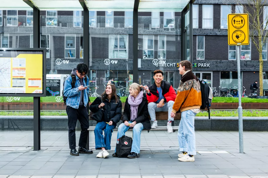 Studenten aan de Hogeschool Utrecht 