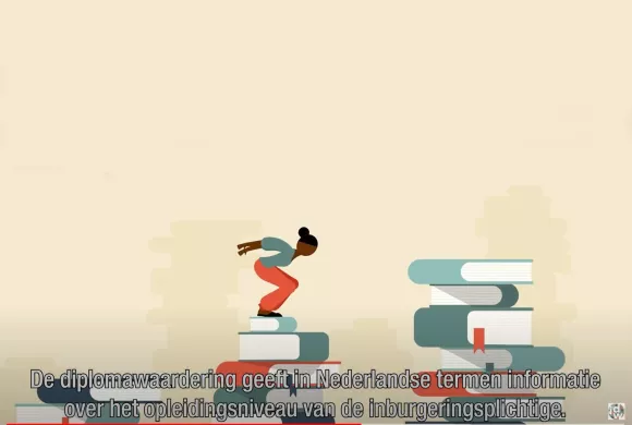 beeld uit de video Verwijs inburgeringsplichtigen naar hun gratis diplomawaardering