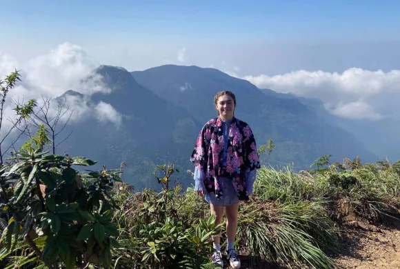 Foto van Sophie in Sri Lanka