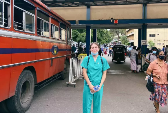 Foto van Sophie in Sri Lanka
