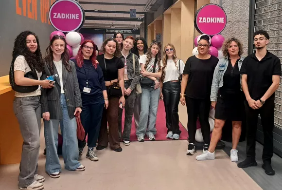 Studenten en docenten Vista college bij Zadkine