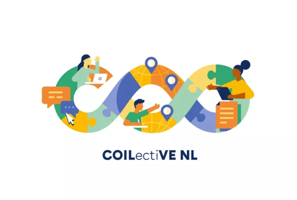 Afbeelding van het beeldmerk COILectiVE NL met het thema benoemd: The Future Role of COIL VE in IaH