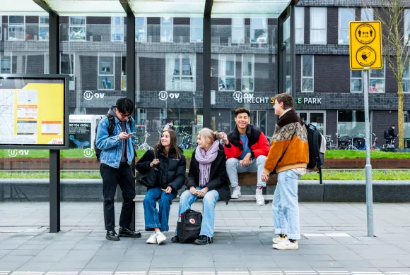 Studenten aan de Hogeschool Utrecht 