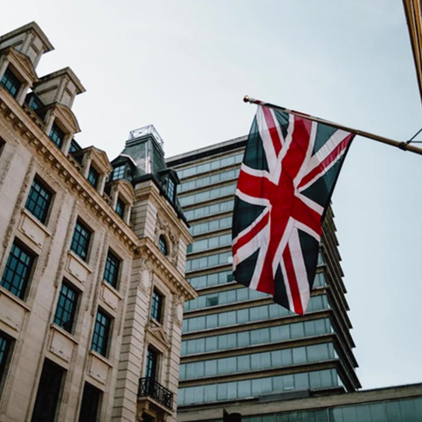 Vlag van VK in Londen