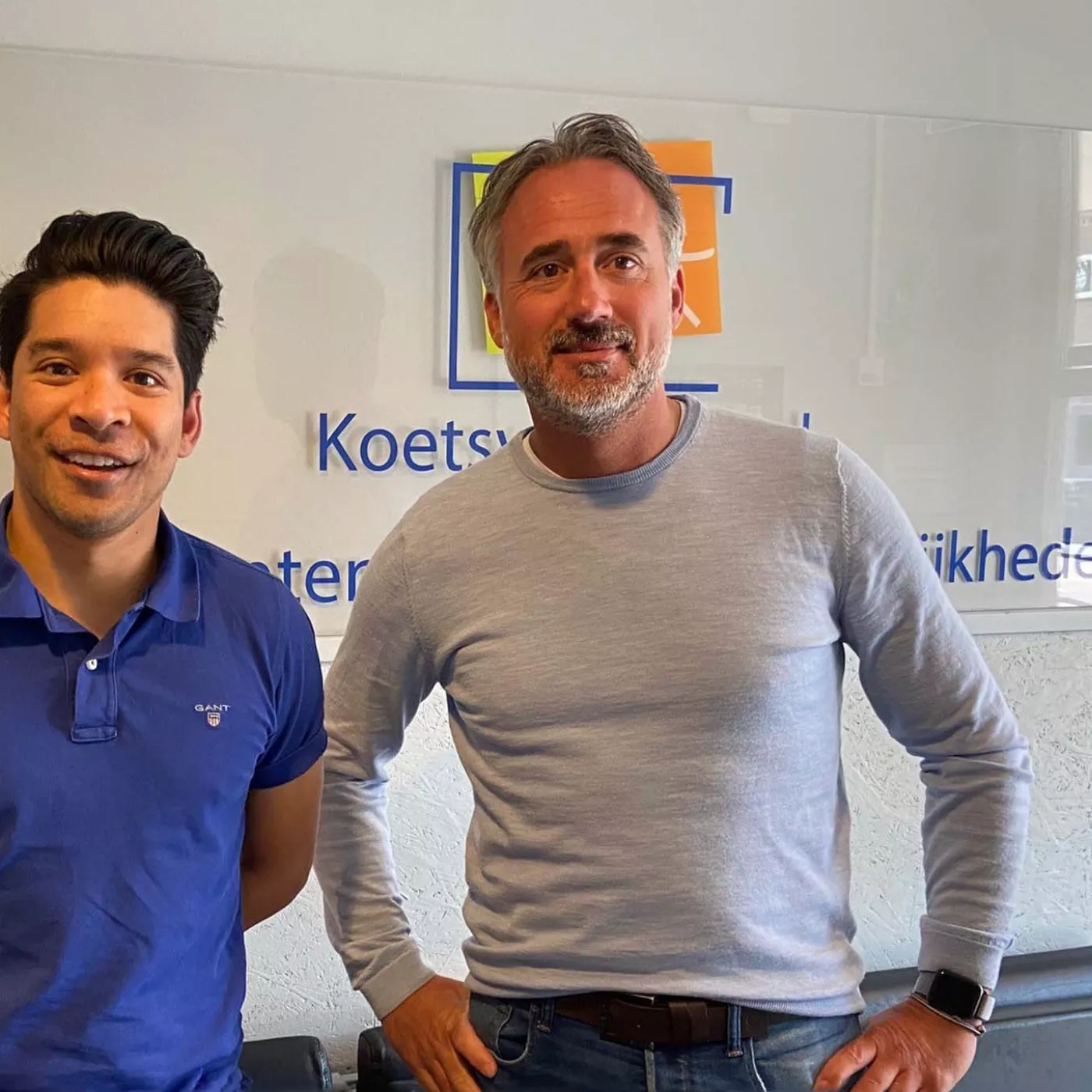 Mark Picauly en Bart Moerman van de Koetsveldschool