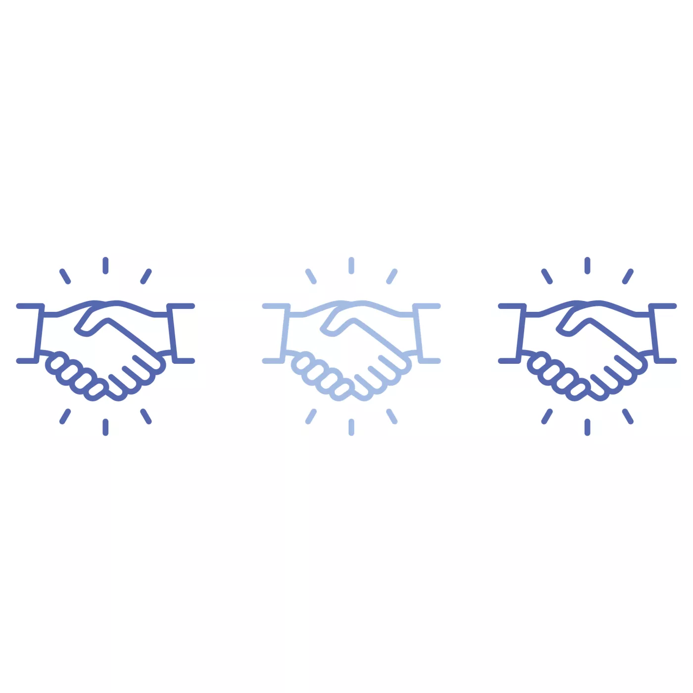 icoon ter illustratie: 2 handen in elkaar