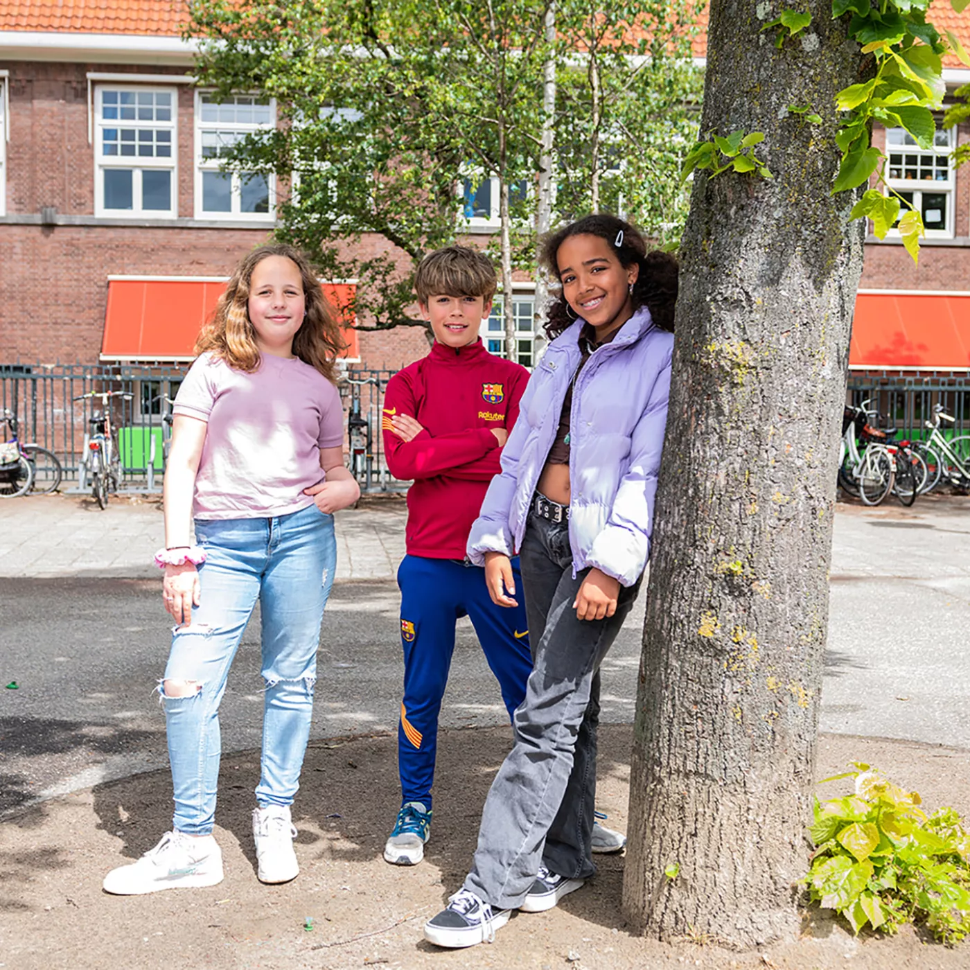leerlingen van de Visserschool in Amsterdam