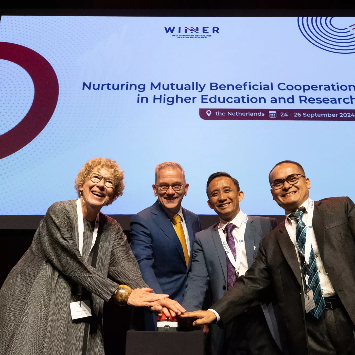 De opening van WINNER 2024 door o.a. Minister van OCW Eppo Bruins