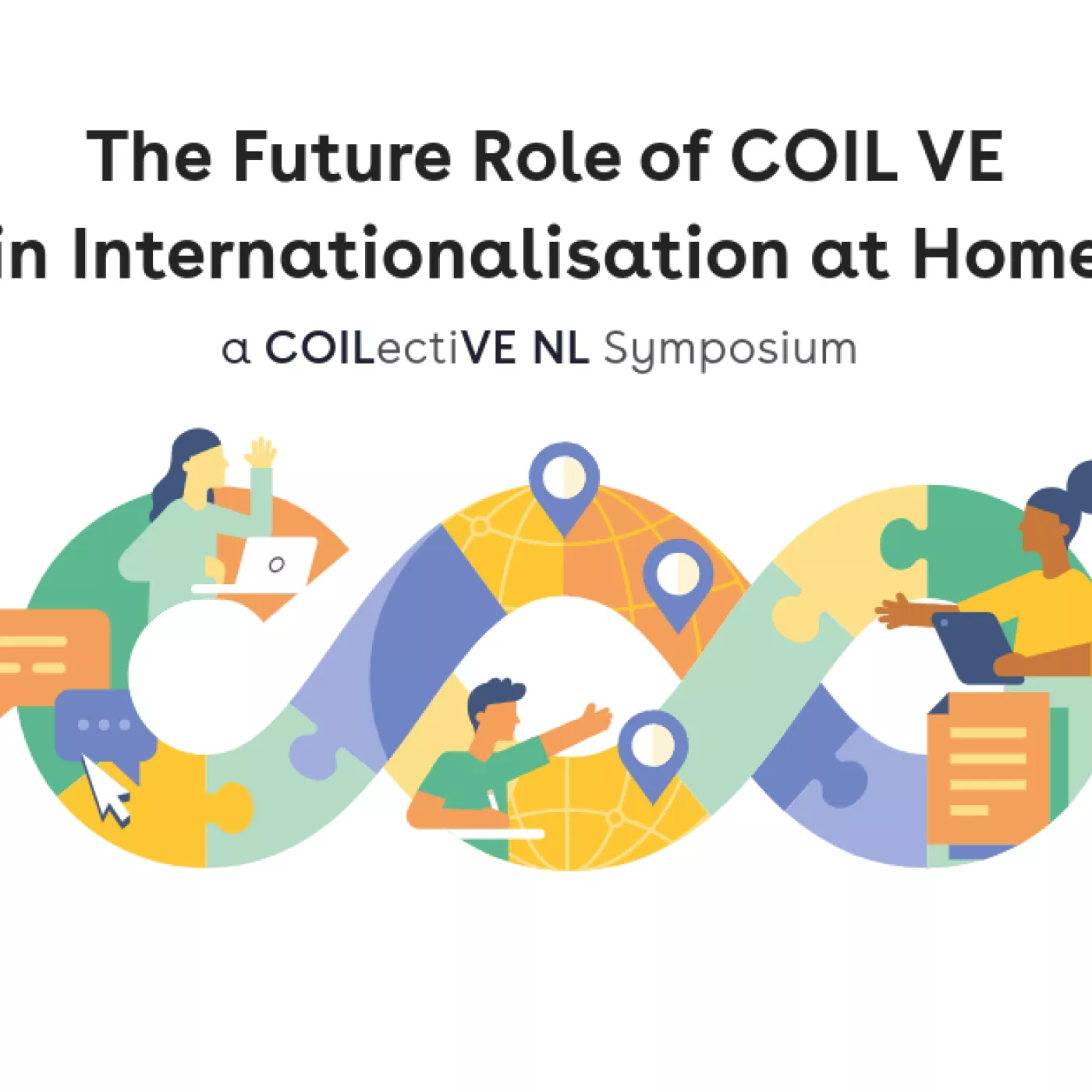 Afbeelding van het beeldmerk COILectiVE NL met het thema benoemd: The Future Role of COIL VE in IaH
