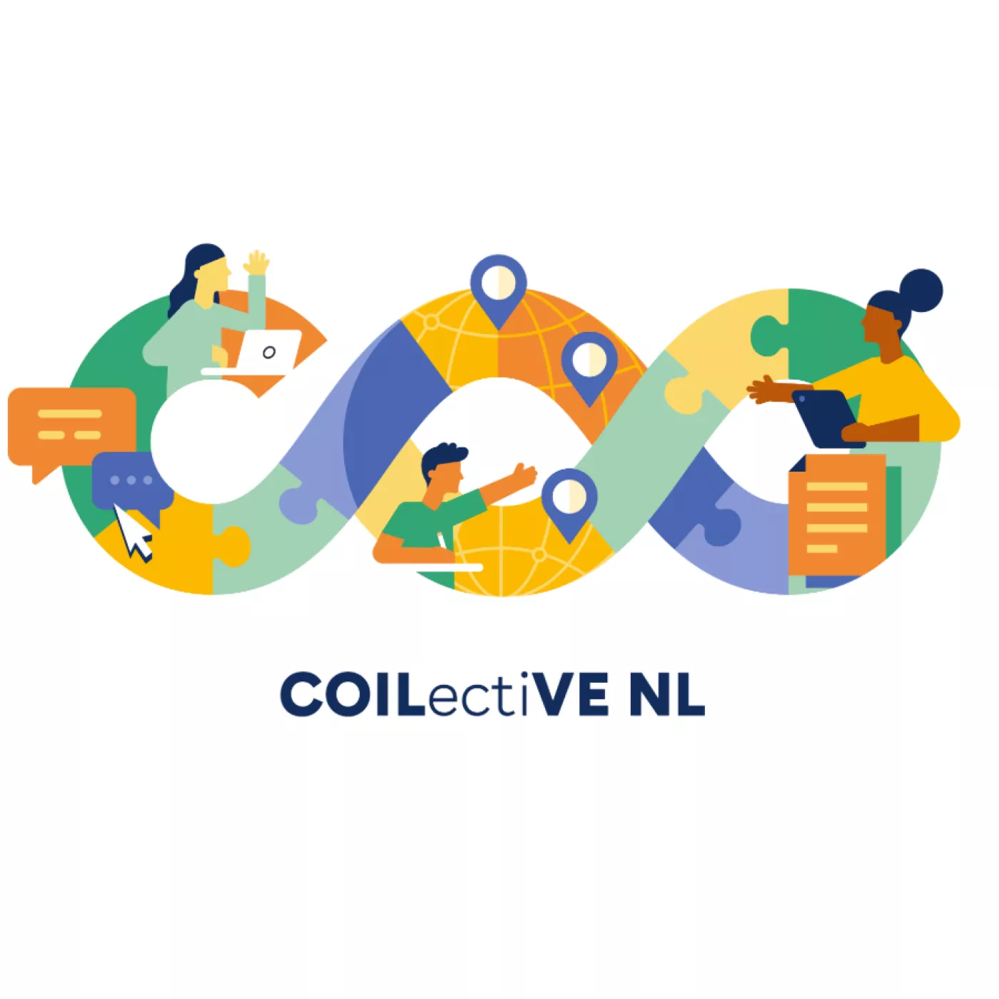 Afbeelding van het beeldmerk COILectiVE NL met het thema benoemd: The Future Role of COIL VE in IaH