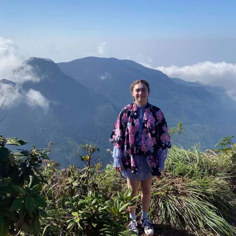 Foto van Sophie in Sri Lanka