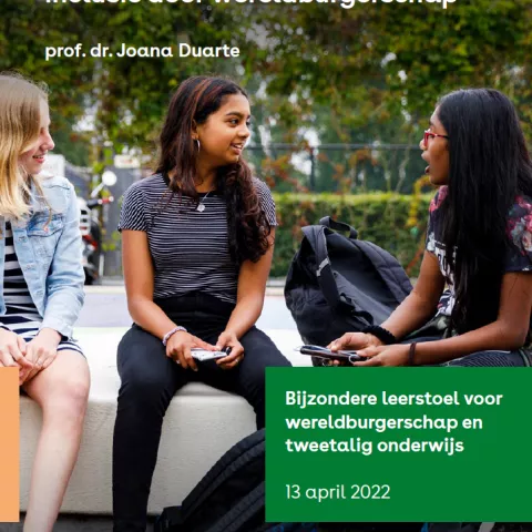 Cover van de brochure De wereld is er al - inclusie door wereldburgerschap