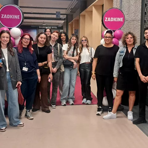 Studenten en docenten Vista college bij Zadkine