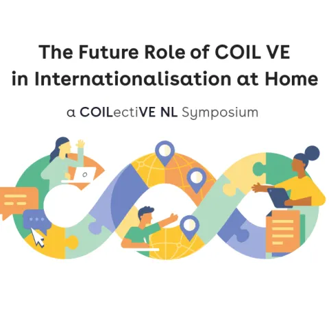 Afbeelding van het beeldmerk COILectiVE NL met het thema benoemd: The Future Role of COIL VE in IaH