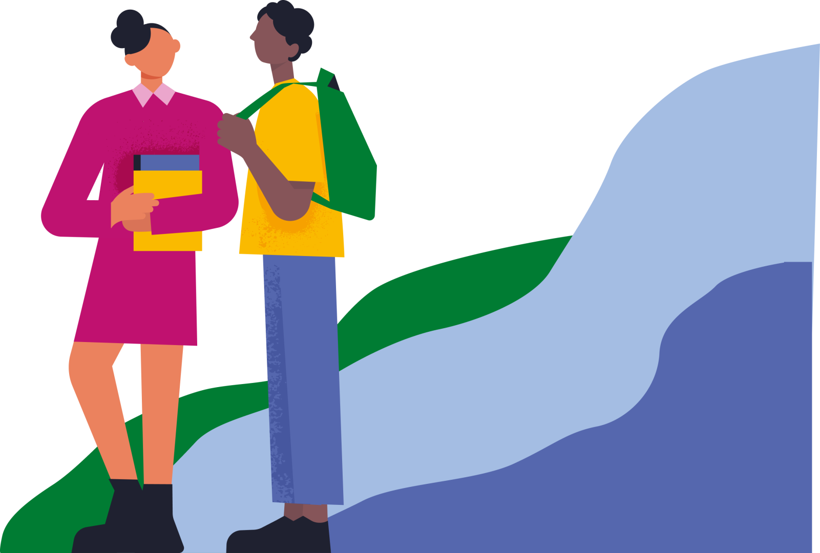 Ilustratie scholieren