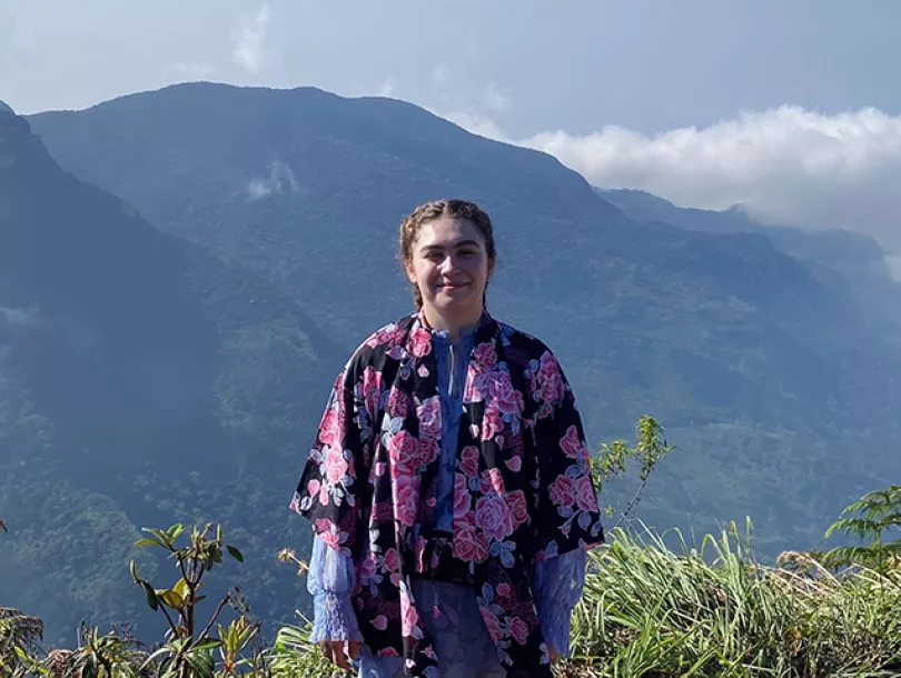 Foto van Sophie in Sri Lanka