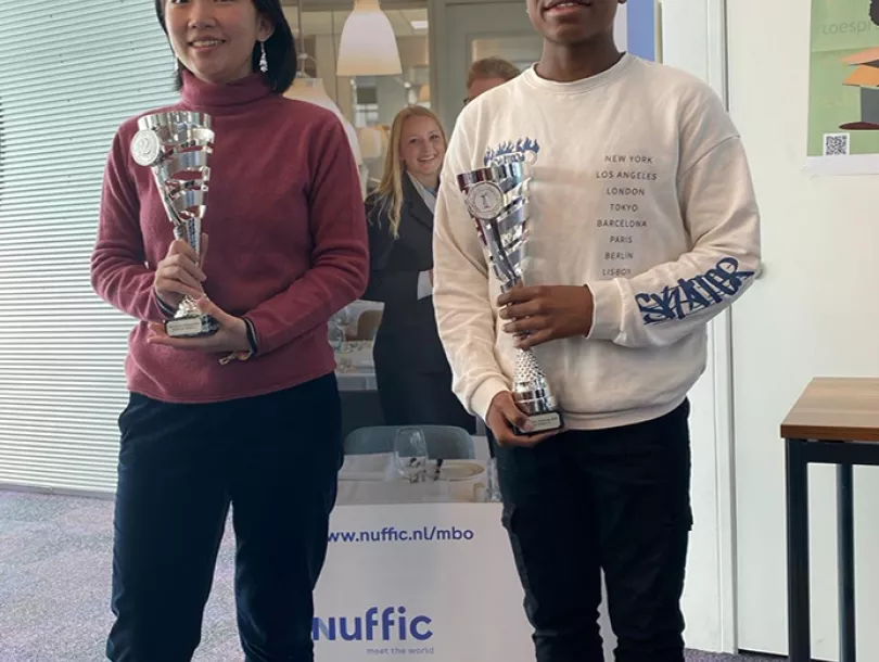 winnaar en runner-up in categorie 1