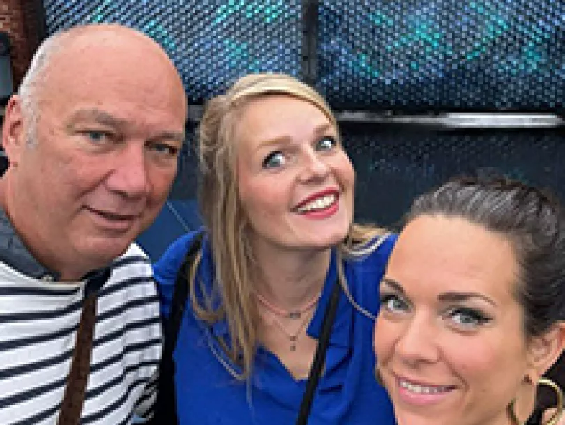 Bert Verhoeven,  Sanne Uden en Tara Dielissen 